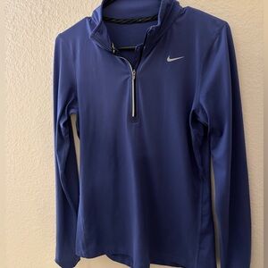 Nike Gray Dri-FIT Zip Pullover